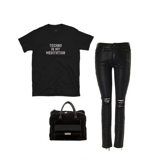 Techno is my meditation T-shirt CAPSULE WARDROBE Women's